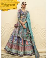 Modern Semi Stitched Lehenga Choli In Smooth Rajwadi Silk With Silk Dupatta Weaving & Embroidery Work Embrace Elegance And Make A Statement