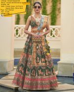 Modern Semi Stitched Lehenga Choli In Smooth Rajwadi Silk With Silk Dupatta Weaving & Embroidery Work Embrace Elegance And Make A Statement