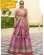 Modern Semi Stitched Lehenga Choli In Smooth Rajwadi Silk With Silk Dupatta Weaving & Embroidery Work Embrace Elegance And Make A Statement