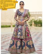 Modern Semi Stitched Lehenga Choli In Smooth Rajwadi Silk With Silk Dupatta Weaving & Embroidery Work Embrace Elegance And Make A Statement