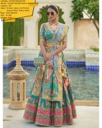 Modern Semi Stitched Lehenga Choli In Smooth Rajwadi Silk With Silk Dupatta Weaving & Embroidery Work Embrace Elegance And Make A Statement
