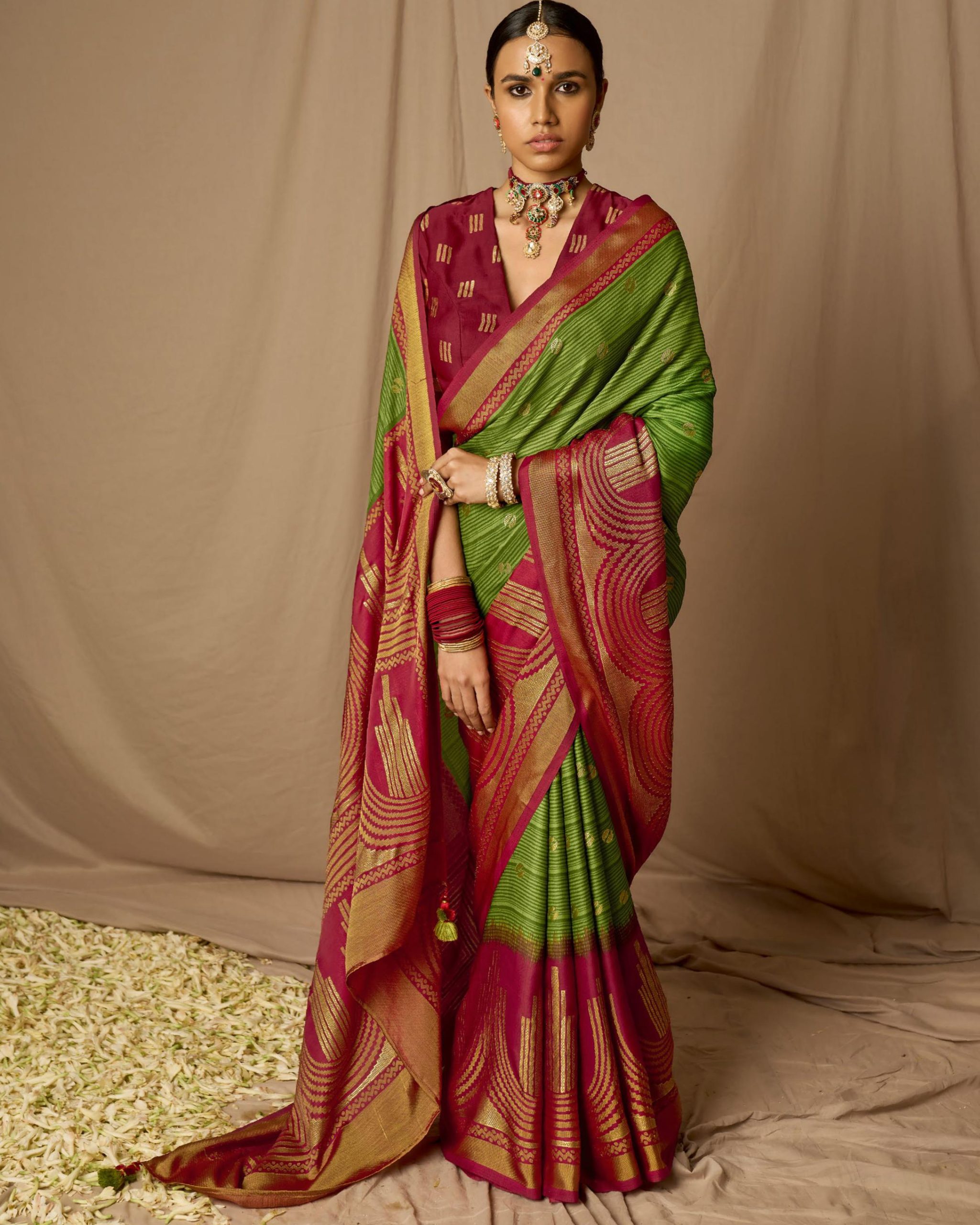 Step Into A World Of Grace And Elegance With Our Exquisite Soft Brasso Silk Sarees