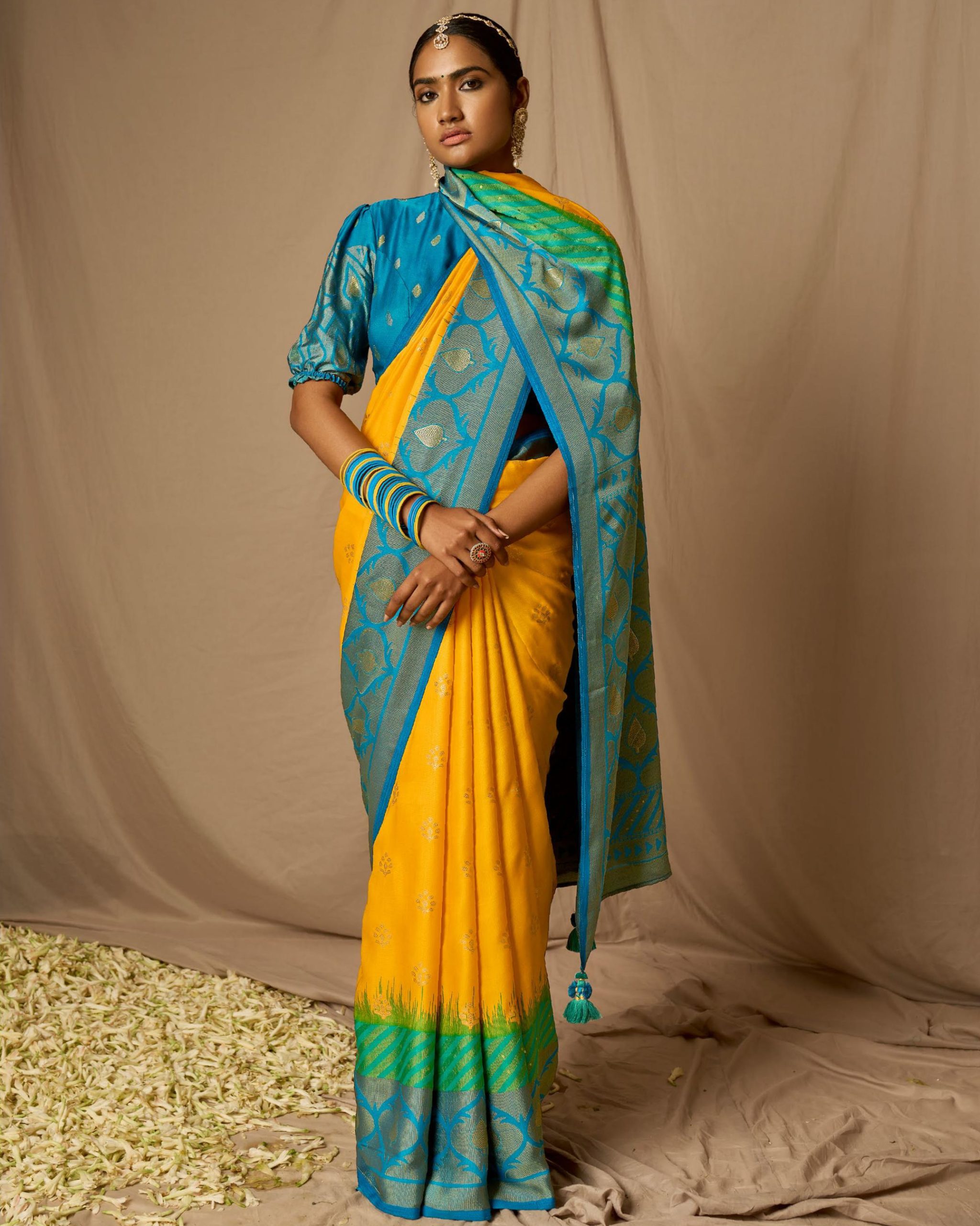 Step Into A World Of Grace And Elegance With Our Exquisite Soft Brasso Silk Sarees