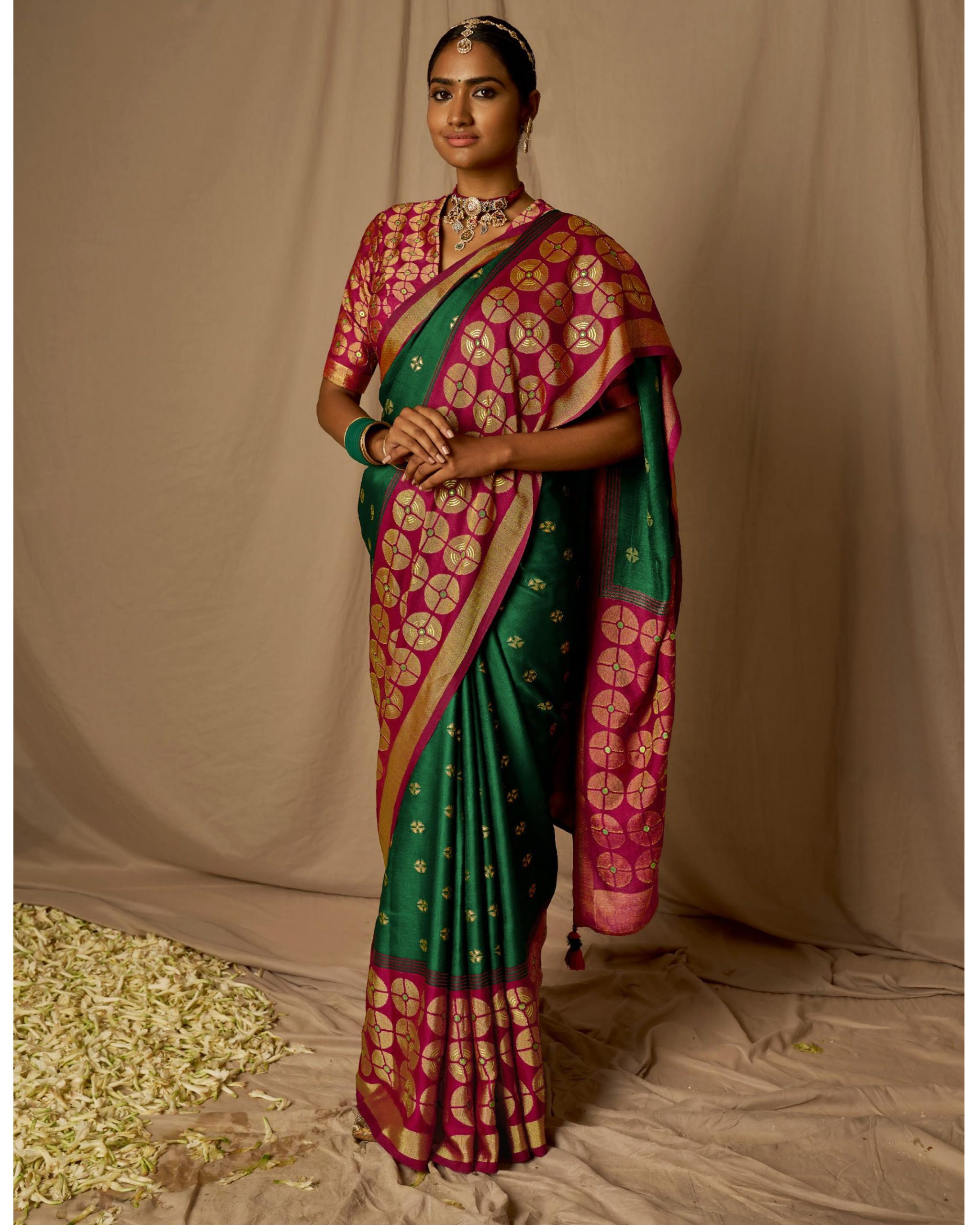 Step Into A World Of Grace And Elegance With Our Exquisite Soft Brasso Silk Sarees