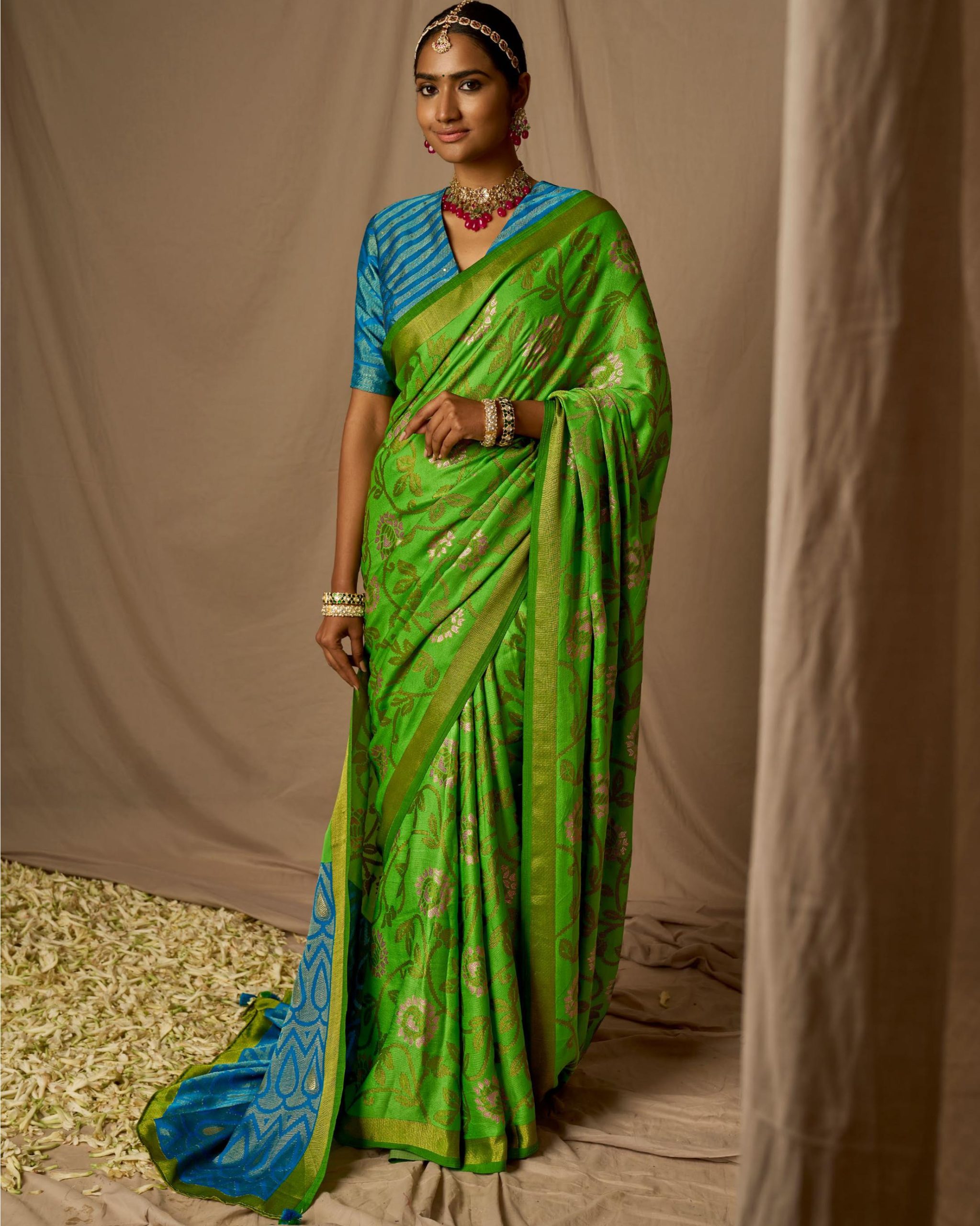 Step Into A World Of Grace And Elegance With Our Exquisite Soft Brasso Silk Sarees