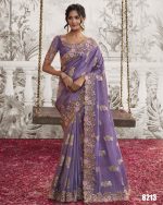 Women's Wedding Wear Fancy Embroidery Saree WIth Blouse