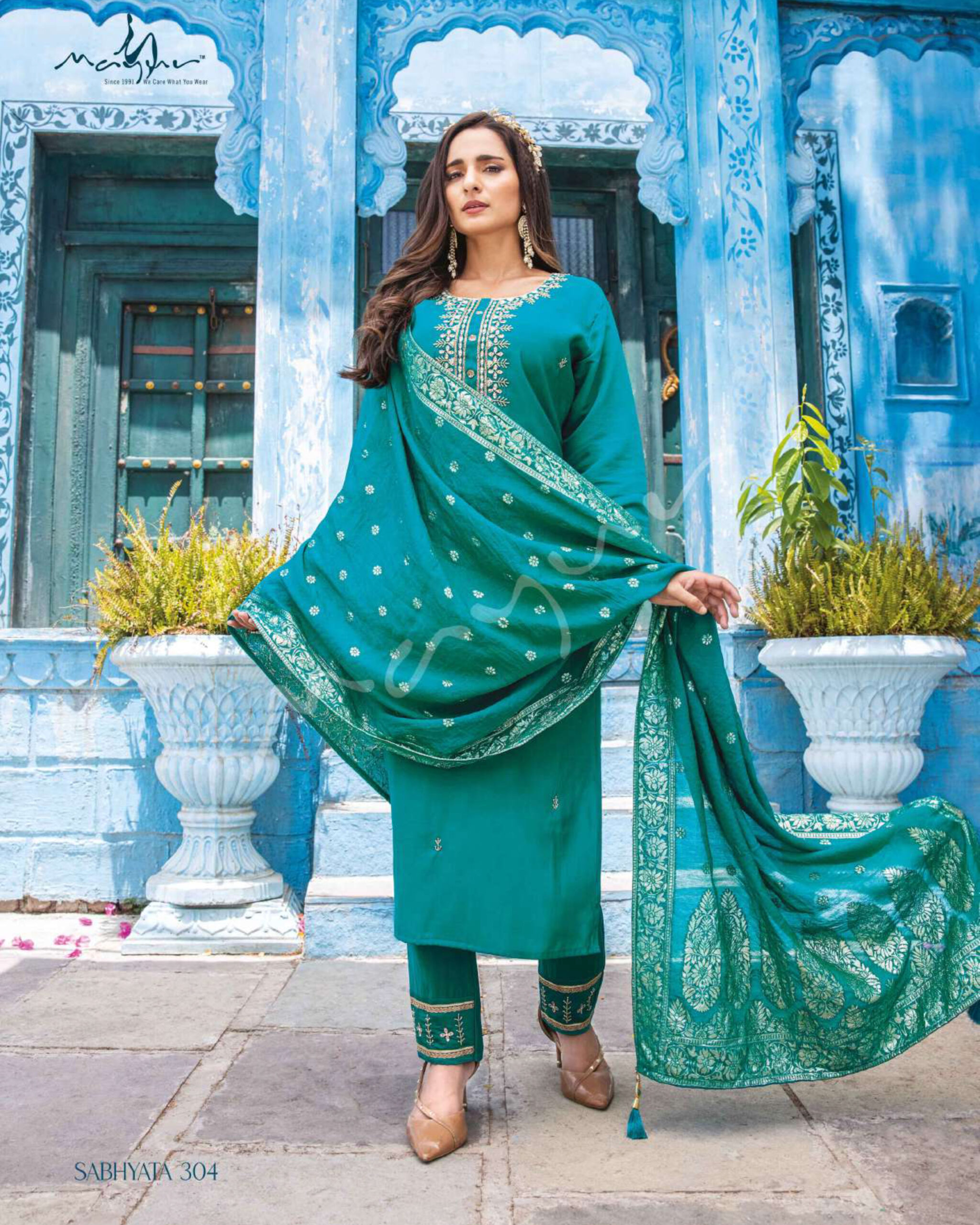 Mayur Fashion Present Sabhyata vol 3 Stitched Premium Viscose Silk Kurti set