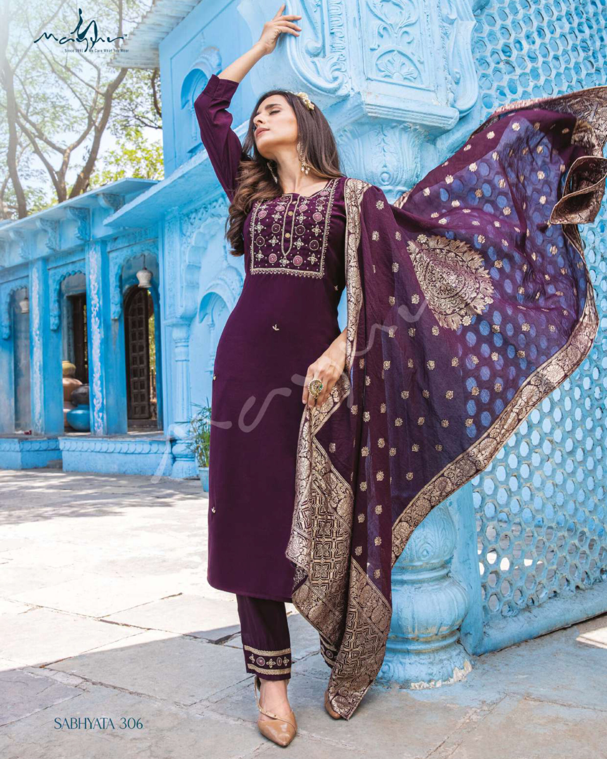 Mayur Fashion Present Sabhyata vol 3 Stitched Premium Viscose Silk Kurti set