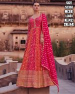 Elegance Real Georgette Embroidered Gown With Real Georgette Dupatta Ready-to-wear Perfection