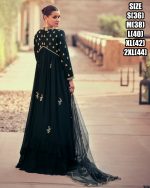 Chinon Elegance Embroidered Gown With Real Georgette Dupatta Ready-to-wear Perfection