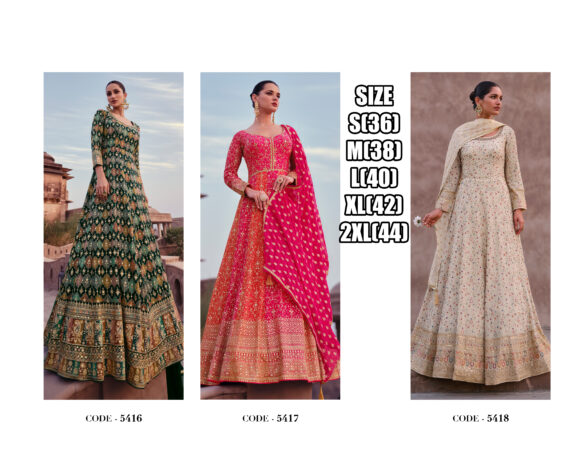 Elegance Real Georgette Embroidered Gown With Real Georgette Dupatta Ready-to-wear Perfection