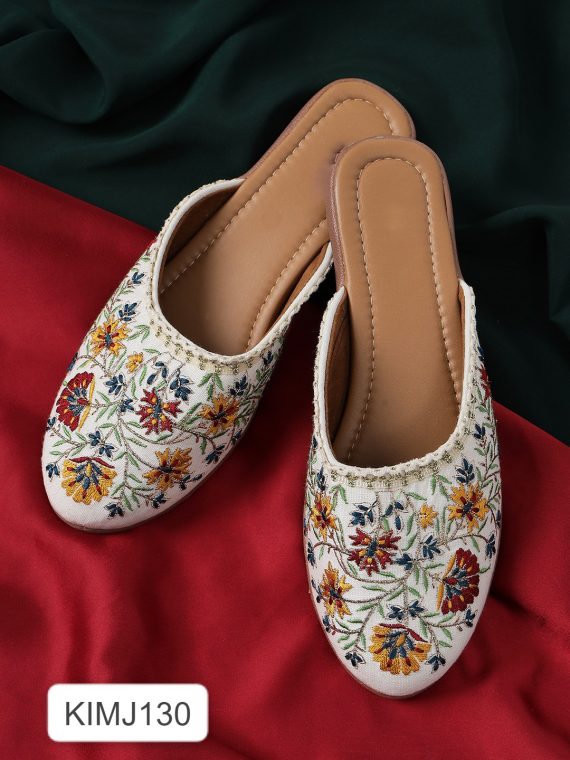 Women's Handcrafted Jutti With PVC Sole For Graceful Strides