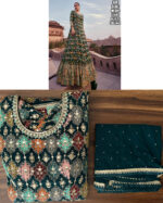 Elegance Real Georgette Embroidered Gown With Real Georgette Dupatta Ready-to-wear Perfection