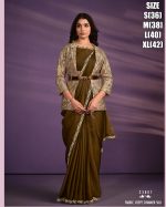 Exotica Catalogue Embroidery Designer Wedding Style Ready To Wear Sarees (1 Minute Sarees)