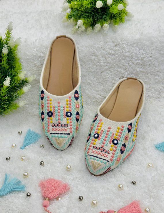 Women's Handcrafted Jutti With PVC Sole For Graceful Strides