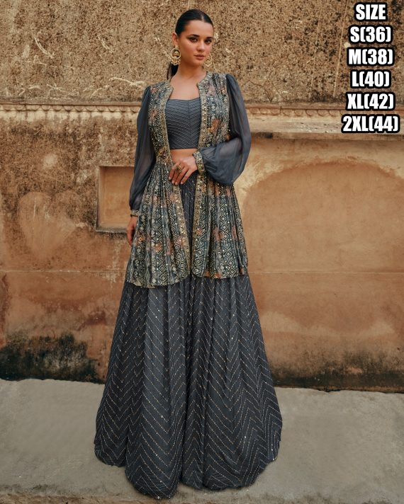 Elevate Your Style For Parties And Weddings With Our Stitched Ensembles Indo-western Elegance