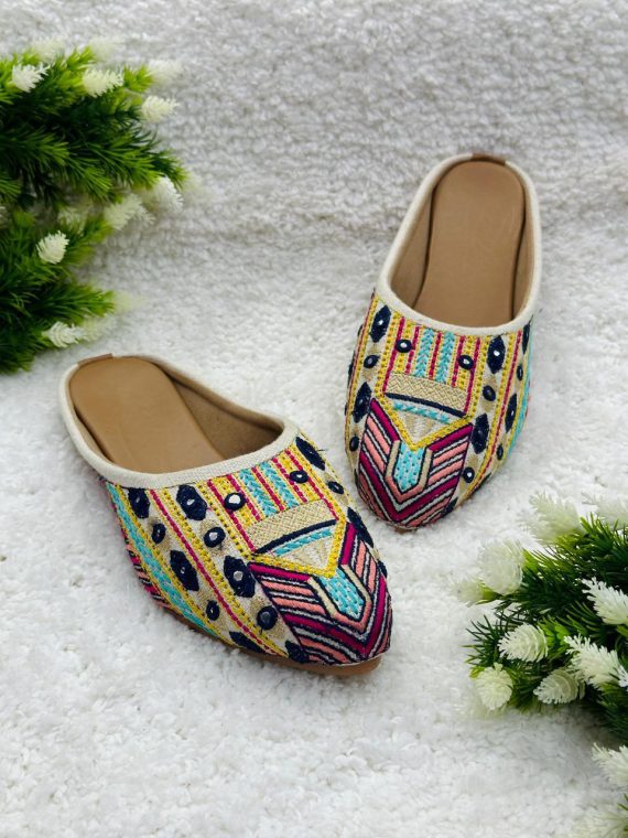 Women's Handcrafted Jutti With PVC Sole For Graceful Strides