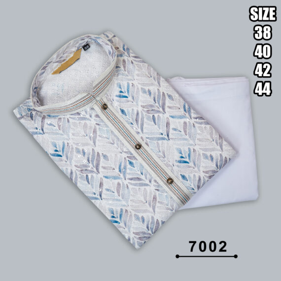 Men's Silk Embroidered Kurta With Payjama