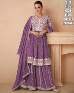 Elegant Stitched Embroidery Salwar Dupatta Skirt Perfect For Eid Collection 2024 Glam