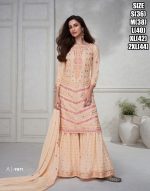 Eid Elegance Premium Chinnon Silk Ensemble Ready to wear Perfection