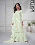 Eid Elegance Premium Chinnon Silk Ensemble Ready to wear Perfection