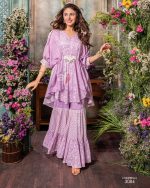 Perfect For Party And Wedding Glam Elegance Redefined Indo Western Dresses In Mal Cotton Fabric With Exquisite Embroidery