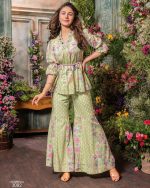 Perfect For Party And Wedding Glam Elegance Redefined Indo Western Dresses In Mal Cotton Fabric With Exquisite Embroidery