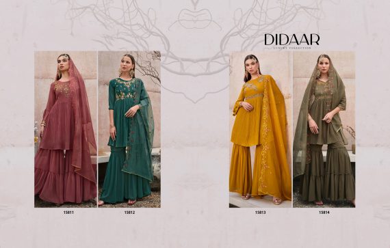 Handcrafted Elegance Georgette Kurti, Gharara, And Cutwork Organza Dupatta Flawlessly Stitched Ensemble Awaits Your Style