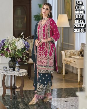 Heavy Premium Silk Salwar Suits Stitched With Embroidery Perfect For Eid 2024