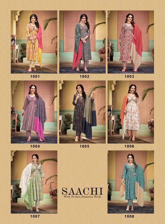 Foil Print Kurti Aliya Cut With Embroidery Ryon Capsule Pent & Fancy Dupatta Ready-to-wear Chic