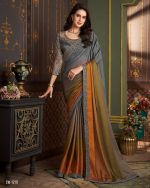Ethnicrang Women's Un Stitched Embrodiery Partywear Designer Saree With Blouse