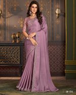 Ethnicrang Women's Un Stitched Embrodiery Partywear Designer Saree With Blouse