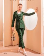 Ethnicrang Women's Viscose Stitched Pure Handwork Partywear Cord Set Indo Western Dress