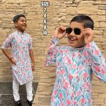 Ethnicrang Kids Wear Ethnic Traditional Stitched Printed Kurta With Pajama