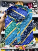 Ethnicrang Men's Traditional Stitched Lehariya Print Kurta Only