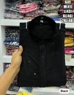 Ethnicrang Men's Traditional Chikan Work Kurta For All Beautiful Occasions