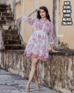 White Stitched Pure Cotton And Designer Embroidery Work Women's Wear Tunic| New Summer Style Clothes For Women|