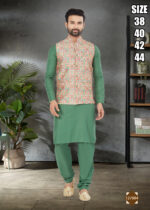 Ethnicrang Men's Heavy Cotton Stitched Kurta Pajama With Jacket