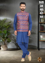 Ethnicrang Men's Heavy Cotton Stitched Kurta Pajama With Jacket