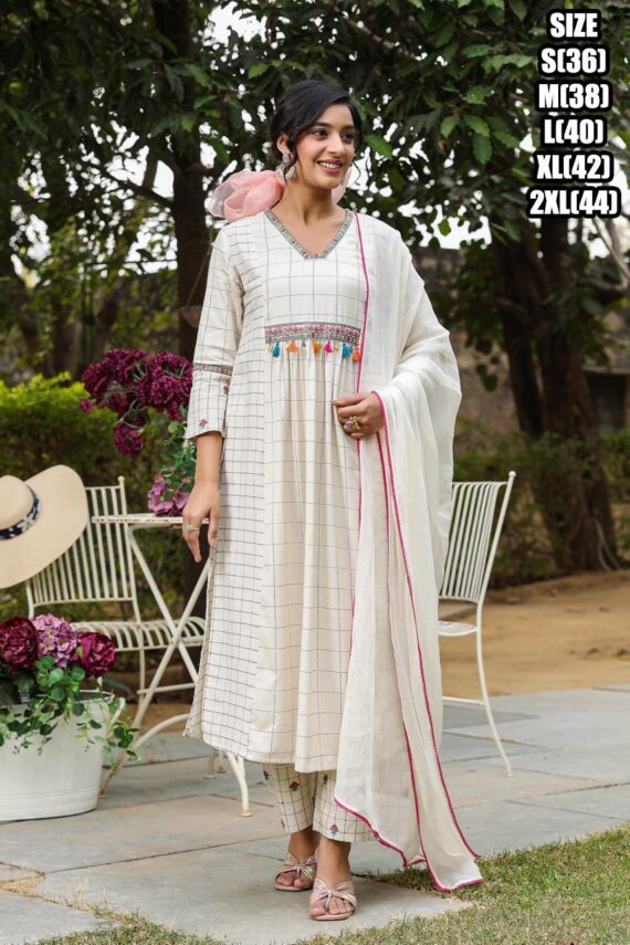 Exclusive Summer Style Cotton Kurti-Pent Set| Stitched Function Wear Clothes For Women|