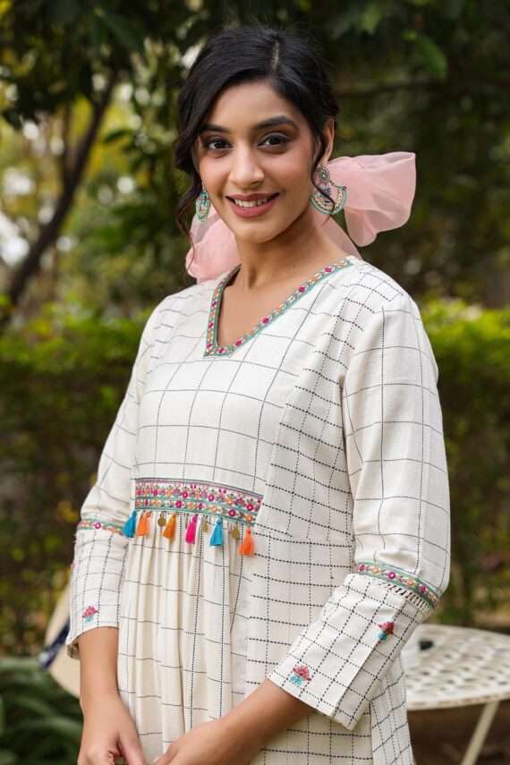 Exclusive Summer Style Cotton Kurti-Pent Set| Stitched Function Wear Clothes For Women|