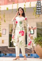 Latest Summer Style Stitched High Quality Cotton Kurti Pent Set| Kurti-Pent With Dupatta For Women|
