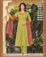 Heavy Rayon Kurti, Pant, Dupatta With Elegant Embroidery Perfect For Partywear