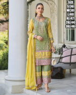 Heavy Heavy Chinon Silk Salwar Dupatta And Pant With Elegant Embroidery Expertly Stitched Ensemble