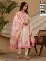 Summer Collection Party Wear Designer Stitched Kurti Pant and Dupatta