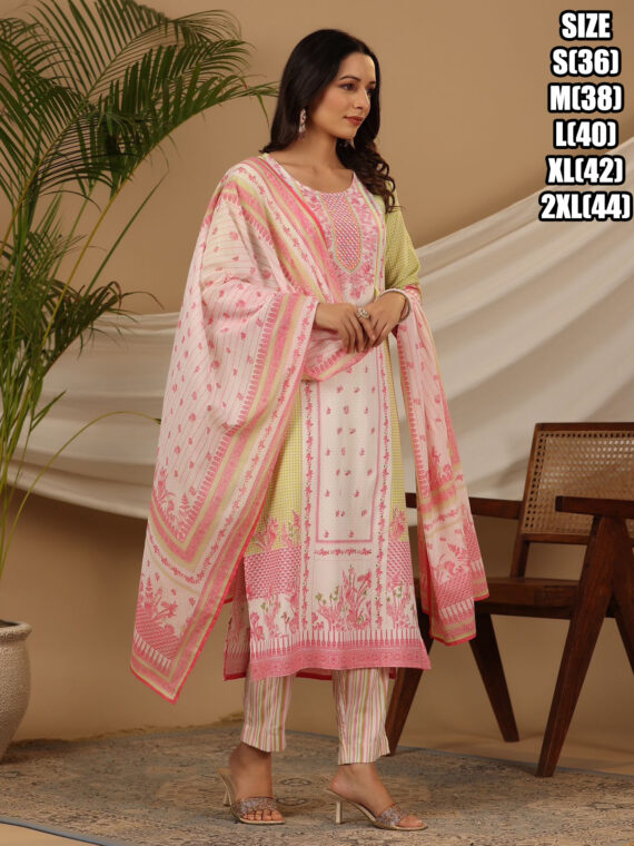 Summer Collection Party Wear Designer Stitched Kurti Pant and Dupatta