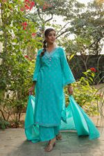 Summer Collection Party Wear Designer Stitched Kurti Pant and Dupatta