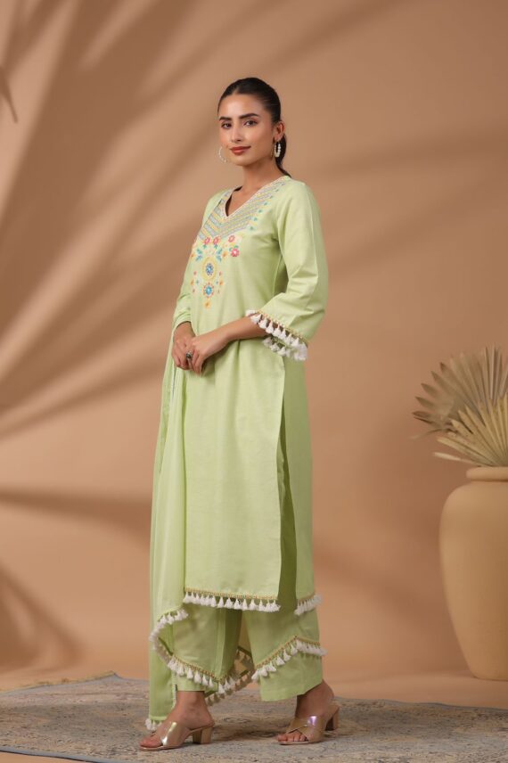 Summer Collection Party Wear Designer Stitched Kurti Pant and Dupatta