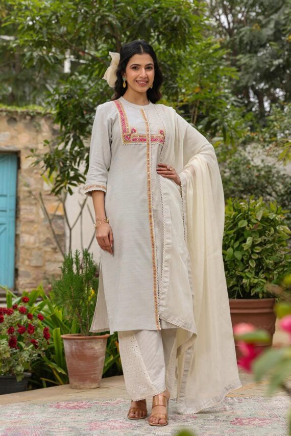 Summer Collection Party Wear Designer Stitched Kurti Pant and Dupatta