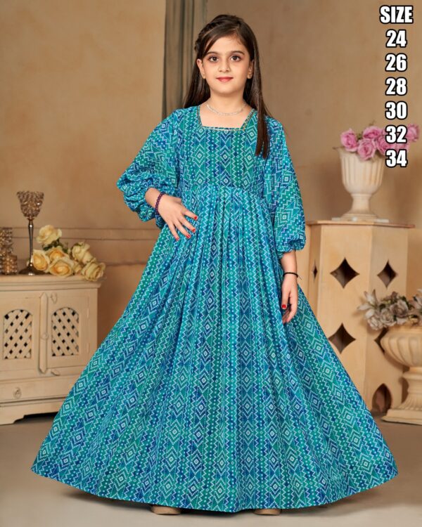 Designer Party Wear Stitched Heavy Georgette Gown For Kids| Latest Ceremonies Clothes For Kids|